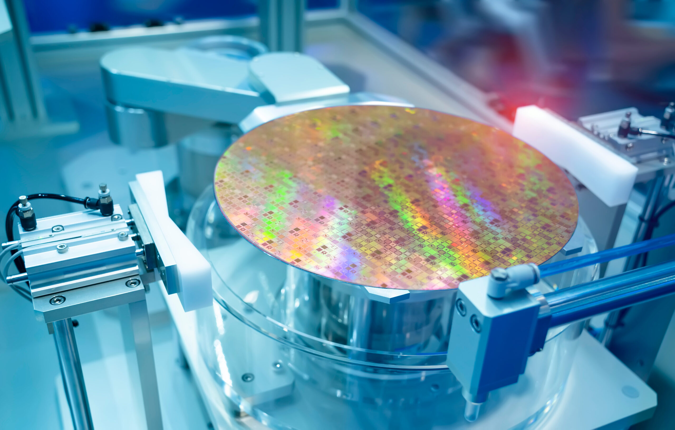 Silicon,Wafers,And,Microcircuits,With,Automation,System,Control,Application,On